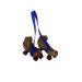 Yoga Mat Carrier Strap, Roller Skate Leash, Ski Boots Or Snowboard Shoulder Sling Made In USA. Blue