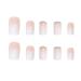 RikView Short Acrylic French Tips White Press-on Nails- 24pc Full Cover Set - Buy Online on GoSupps.com
