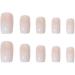 24Pcs/Set Press On Nails Square Head Gradient Minimalist False Nails Acrylic Fake Nails Full Cover Nails Tips Artificial Finger Manicure Press on nails for Women and Girls - Buy Online on GoSupps.com