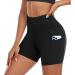 ACTINPUT Cycling Shorts Women with Pockets High Waist Yoga Shorts Short Leggings Opaque Sports Pants Hotpants S 01 Black