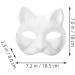 Buy Zerodeko White Cat Masks - 9 Pack DIY Paintable Fox & Cat Half-Face Masquerade Masks for Cosplay - Buy Online on GoSupps.com