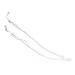 Munani glasses arm leg glasses substitute glass of glasses glasses spectacle replacement accessories 1 pair of borderless glasses 2-hole bracket Strass glasses bracket spare glass spare parts pink