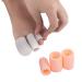 Fidgetfidget 1 pair of silicone toe sleeves gel toe cap cover Protection for corn blister's pain relief finger gel tube bunion care open skin S.