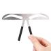 4 Types Eyebrow Measure Ruler | Permanent Balance Extension & Shape Stencil for Grooming (#3) - Buy Online on GoSupps.com