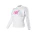 Body Glove 13211W Women's L/A Basic Fitted Long Sleeve Rashguard Top Small White