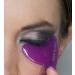 Original CreaLash Eye Shadow & Mascara Applicator - Upper & Lower Eyelash Tool for Applying Makeup - Helps Shield Face Skin From Smears - 1 Reusable Purple Stencil 6 Disposable Gray