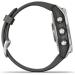 Garmin fenix 7S, smaller sized adventure smartwatch, rugged outdoor watch with GPS, touchscreen, health and wellness features, silver with graphite band, 010-02539-00 - Buy Online on GoSupps.com