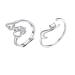 2 Pcs Lovely Puppy Dog Pet Paw Cat Tail Open Rings Set Women Dainty Animal Claw Love Heart Adjustable Jewelry Gold Silver Rosegold Plated