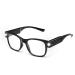 OKH reading glasses with light bright LED readers rechargeable USB reading glasses for men and women square glasses black 2.5 x