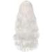 YEESHEDO 32 Long Wavy Curly Hair Cosplay Wig with Bangs - White | Heat Resistant Synthetic Wig for Women & Girls | Party Costume Anime Halloween - Buy Online on GoSupps.com