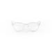 Popme Unisex Ice White Reading Glasses with Blue Lenses for Presbyopia Blue Light Filter 1.5 Diopters One Size Ice White