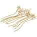 Pin Jewelry Gifts for Women Ladies Fashion Elegant Accessories Stars Moon Inlaid Crystal Long Tassel Brooch Luxury Wedding Banquet Brooch Jewelry Brooches & Pins - Buy Online on GoSupps.com