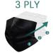 Black Disposable Face Masks(50 Pack) Medical Grade Face Masks for Women Men  Breathable Disposable Face Mask for Home (Black) - Buy Online on GoSupps.com