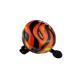 Kiddimoto  Bike Bell for Kids, Bike Bell for Adults, Boys & Girls, Bike Handlebars, MTB, Cruiser, Scooter, Stainless Steel Bike Bell & Bike Accessories - Classic Ring Bicycle Bell - Different Prints Flame