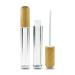 Healthcom 6ml Bamboo Lip Gloss Tubes - Refillable Plastic Balm Bottles for DIY Lipstick - Travel Size Cosmetic Containers for Women - Buy Online on GoSupps.com