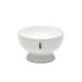 Tatara Porcelain Shaving Soap Bowl | Interior Dimples for Easy Lather | 100% Made in Portugal | Ergonomic (White)