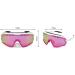 Phieres Sharkbiteph Origin - Eco-Friendly Unisex Sports Glasses | Polarized UV400 Protection Extended Ventilation Stylish MTT WHT Pink/Cherry - Buy Online on GoSupps.com