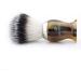 Premium Synthetic Hair Shaving Brush with Silver Tip & 3 Edge Razor - Ideal for Hair Care with Nickel Plated Stand - Buy Online on GoSupps.com