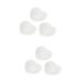 Zerodeko 6 Pcs Heart Shaped Ceramic Dish White Sauce Heart Shaped Plates Spoon White Plates Side Sauce Dishes Ceramic Craft Sauce Container Ceramics Seasoning Dish Heart-Shaped re-usable