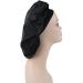 AllMatchWigs Double Layer Black Satin Bonnets for Hair Sleep and Shower | Adult Size - Buy Online on GoSupps.com