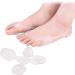 CAZARU FXJ 3 Pairs Toe Separator Straightener Splints Day Time Night Time Support - Hallux Valgus Correctors Straighteners Orthosis Alignment - Gel Toe Separator Rubber Toe Stretcher