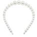 Aeyistry 1Pieces Pearls Headbands  Elegant White Faux Pearl Pearl Headbands Hair Hoops Hair Accessories for Women and Girls
