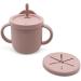 Silicone Baby Cup with Straw and Lid - Anti-Spill Pitchuka (Dusty Blue) - Buy Online on GoSupps.com