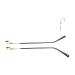 Jingyun 1 Pair Metal Eyeglasses Replacement Glasses Spare Eyeglass Frames Temple Glasses Arms Legs for Adults No Card Slot-K01