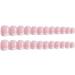 French Tip Press on Nails - Short Press On Nails with Nail Tips White edged pink Design Glossy press on nails Acrylic False Nails Cute Artificial Nails - Buy Online on GoSupps.com