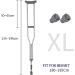Crutches for Adults Underarm Crutch Armpit Retractable Double Crutches Elderly Walking Stick Aluminum Alloy Handicapped Fracture Walker Great for Travel or Work (2pcs M) Selfless dedication 1pcs Medium - Buy Online on GoSupps.com