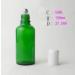 3PCs 50ml Refillable Green Glass Essential Oil Roll-On Bottles | Cosmetic Sample Packaging with Metal Roller Ball & White Cap - Perfect for Perfume & Essential Oils - Buy Online on GoSupps.com