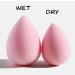 4ct Makeup Sponge Set for Liquid, Cream, and Powder Makeup - Pink Beauty Blender Sponges with Organizer - Buy Online on GoSupps.com