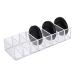 ZJT Acrylic Eyeshadow Organizer with 8 Compartments Compact Lipstick Holder Desktop Organizer Makeup Organizer for Eyeshadow and Blush