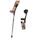 Forearm Crutches Adjustable Aluminum Alloy Folding Elbow Crutch Four Forearm Elbow Folds Adjustable Crutch Ultralight Aluminum Height Adjustable Support Cm with Comfortable Handle Lightweigh Journey