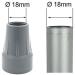 Genuine Coopers Rubber Ferrules for Walking Sticks - 18mm/19mm/3/4 Type Z End Caps - Buy Online on GoSupps.com