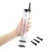 250ml Syringe Launcher Applicators Lube Tube Oil Shooter Launcher Health Care Aid Tools with Scales Smooth Rounded Tip & Cap Syringe (Transparent)