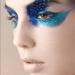 Dorisue Halloween eyelashes Double Lip Black with Blue Big Extra Long Feather eyelashes Long and Thick Exaggerated False Eyelashes Extension for Women Girls Cosplay Fancy Ball Halloween (Blue) - Buy Online on GoSupps.com