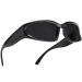 AIEYEZO Wrap Around Sports Sunglasses for Men Women Fashion Oval Thick Frame Sun Glasses Stylish Sport Wrap Shades Black
