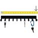 Ice Hockey Player Skating Sports Medal Hanger Display - 14.5 inches | 10 Hooks - USA Made, Strong & Sturdy for Sports Medals, Ribbons & Awards - Buy Online on GoSupps.com