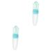 ibasenice 2 pcs Spoon Squeeze Rice Silicone Bottle Feeder Cereal Paste Greenx2pcs 21X5X5cmx2pcs