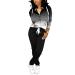 Mrskoala 2 Piece Outfits Lounge Jogging Suits for Women Sweatsuit Tracksuit Long Sweatpants Set 3298black X-Large