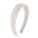 Headband with pearls hair accessories for women white