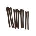 Jojomis 2 x 10pcs Silicone Eyeglass End Tips Replacement Socks Brown