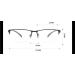 Fuqinqingoz Classic Semi-Frame Reading Glasses | Anti-Blue Light Computer Glasses | +150 Black Light Mirror - Buy Online on GoSupps.com