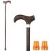 Walking Cane for Men and Women Old Man Crutches Chicken Wings Wooden Sticks Solid Wood Leading Stick Wood for The Elderly Gifts Safehappy G Solid wood