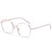 Anti Eyestrain Computer Readers Sturdy Reading Glasses Blue Light Blocking Flat Light Mirror Eyeglasses +0.00 Pink