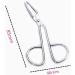 1pc Eyebrow Tweezer Stainless Steel Scissors Shaped Tweezer Slant Tip Tweezer Clip Hair Tweezer Beauty Tool(Color Random) for Women Girl - Buy Online on GoSupps.com