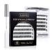 Individual Eyelashes with Glue Larbois 45 Clusters False lashes Natual Look Eyelashes Self Adhesive Reusable Soft Fluffy Latex Free Russian Lashes Eyelash Extensions Clear Glue 10-16mm-01 45 clusters kit - 01