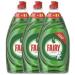 Fairy Original Washing Up Liquid Green with LiftAction | Dishes Grease Cleaner | 320ML | (Pack of 3) - Buy Online on GoSupps.com