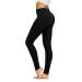 Conceited High Waist Leggings in Shorts, Capri and Full Length - Buttery Soft - 3" High Waistband - Regular and Plus Size Full Length One Size Plus Solid - Black